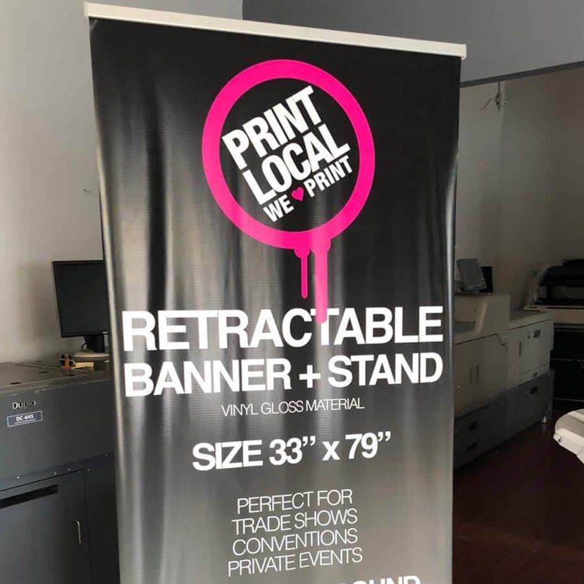 Signs printing at Downtown LA Printer
