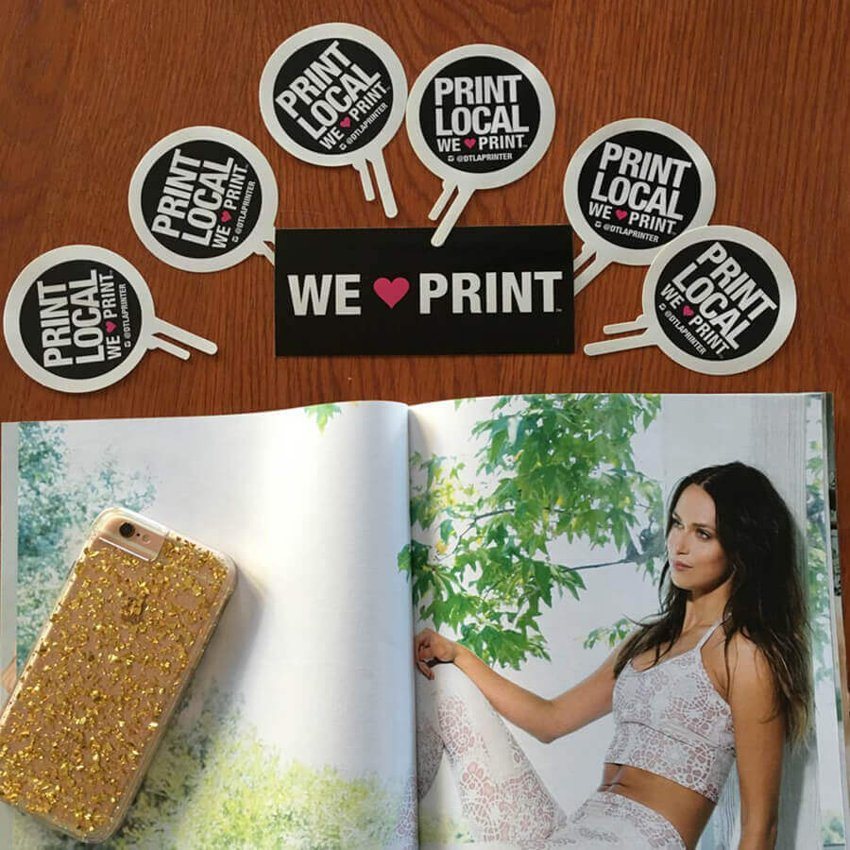 Stickers printing at Downtown LA Printer